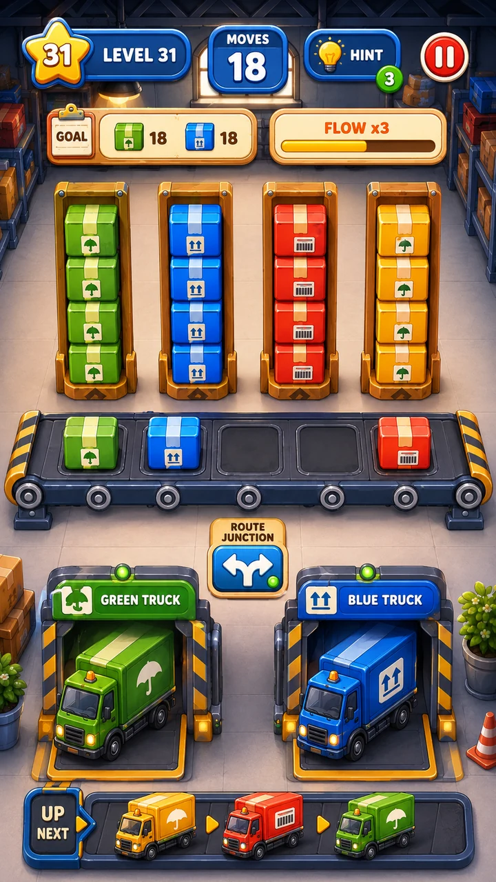 Conveyor Jam supplied development visual