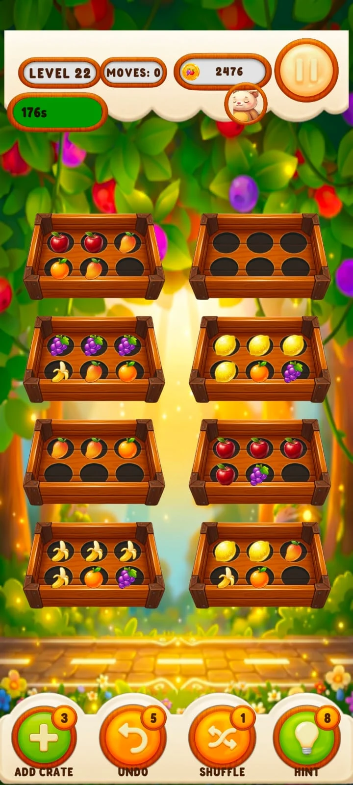 Fruity Crates fruit-sorting development gameplay